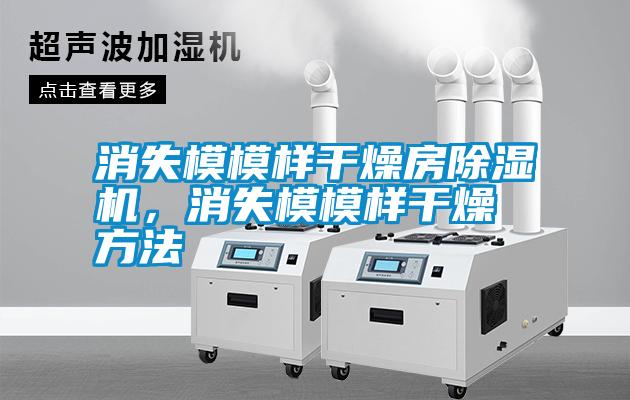 消失模模樣干燥房除濕機(jī)，消失模模樣干燥方法