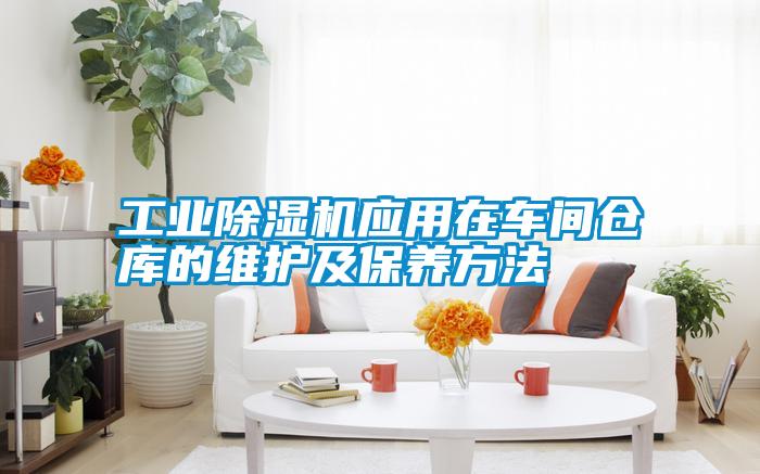 工業(yè)除濕機(jī)應(yīng)用在車(chē)間倉(cāng)庫(kù)的維護(hù)及保養(yǎng)方法