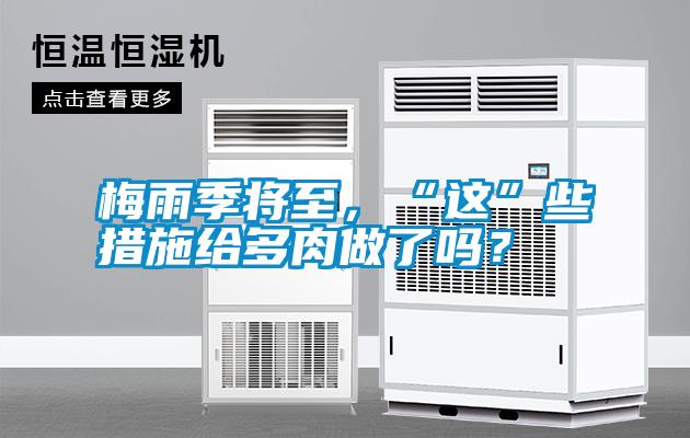 梅雨季將至，“這”些措施給多肉做了嗎？