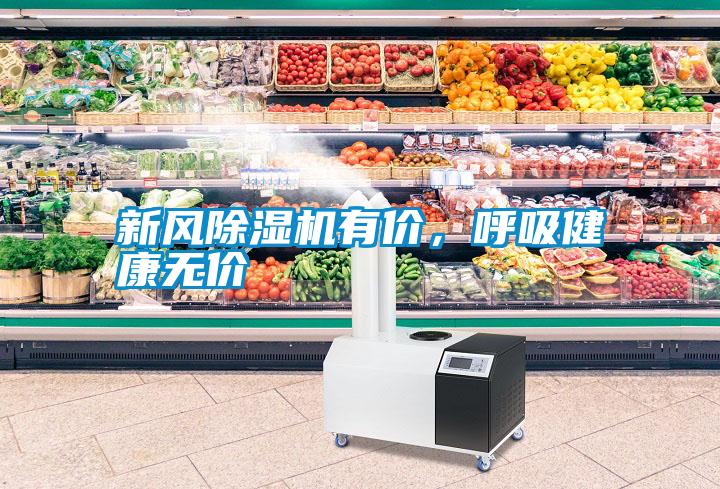 新風除濕機有價，呼吸健康無價