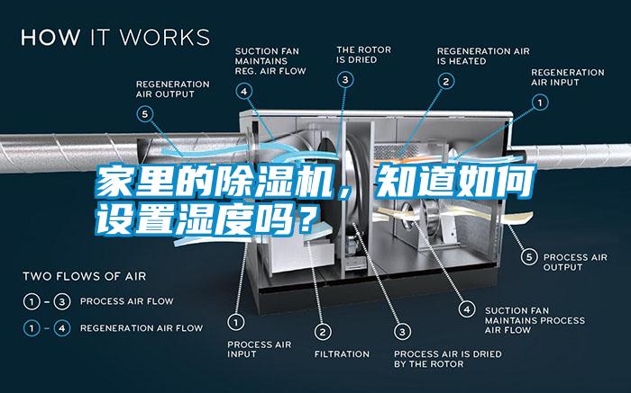 家里的除濕機，知道如何設置濕度嗎？
