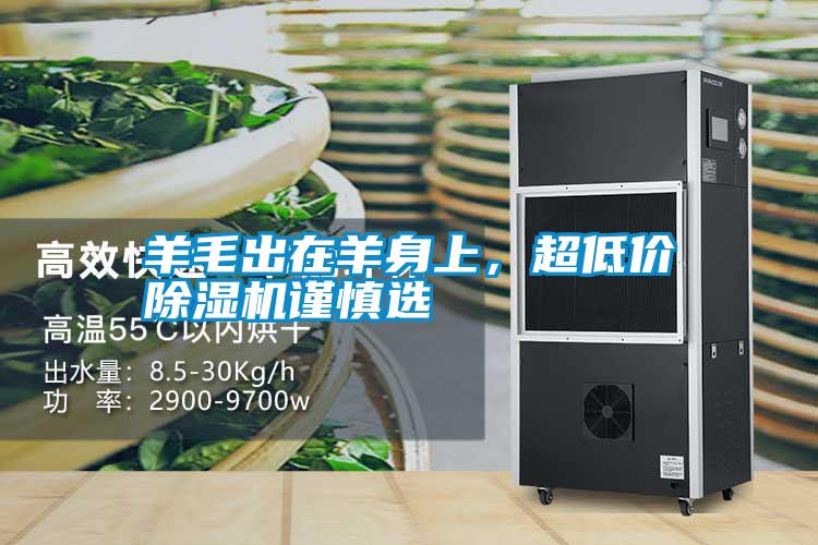 羊毛出在羊身上，超低價(jià)除濕機(jī)謹(jǐn)慎選