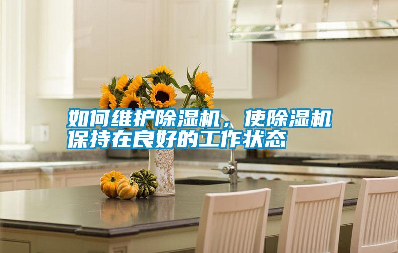 如何維護除濕機，使除濕機保持在良好的工作狀態(tài)