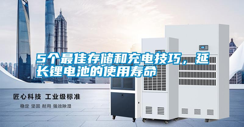 5個最佳存儲和充電技巧，延長鋰電池的使用壽命