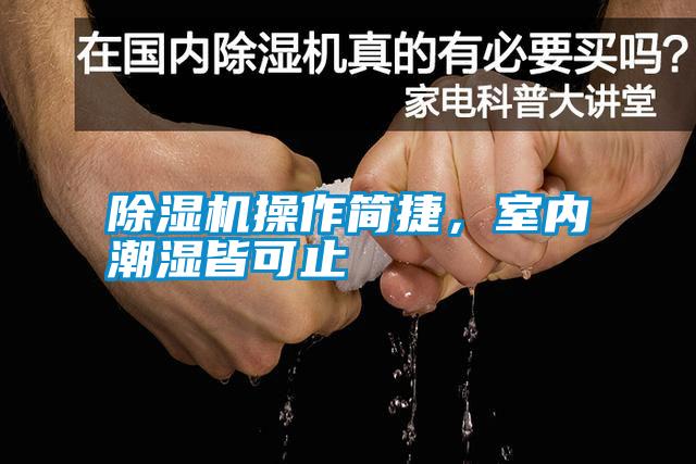 除濕機(jī)操作簡捷，室內(nèi)潮濕皆可止