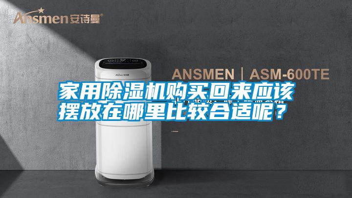 家用除濕機購買回來應該擺放在哪里比較合適呢？