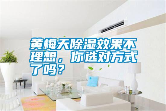 黃梅天除濕效果不理想，你選對(duì)方式了嗎？