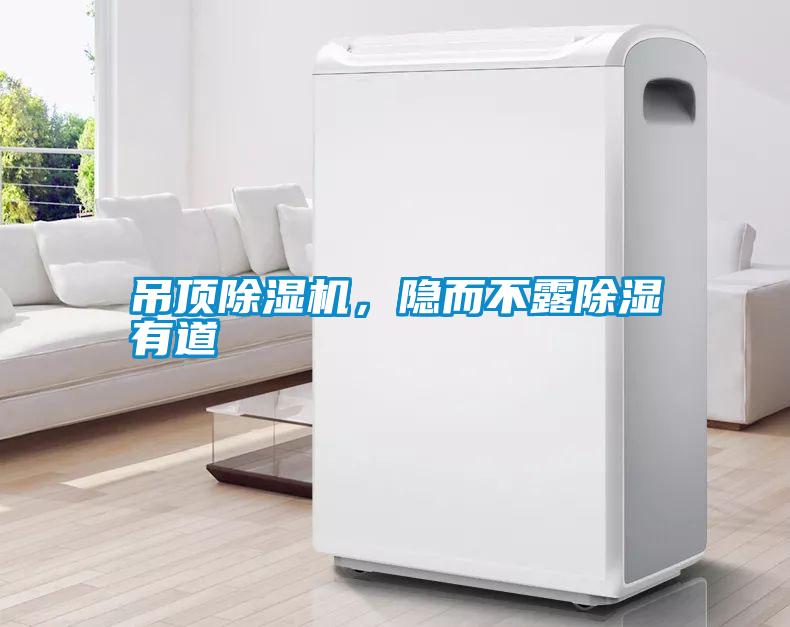 吊頂除濕機，隱而不露除濕有道