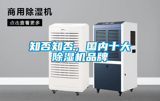 知否知否，國內(nèi)十大除濕機(jī)品牌