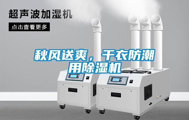 秋風送爽，干衣防潮用除濕機