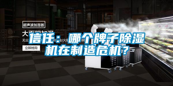 信任：哪個牌子除濕機在制造危機？