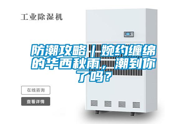 防潮攻略｜婉約纏綿的華西秋雨，潮到你了嗎？