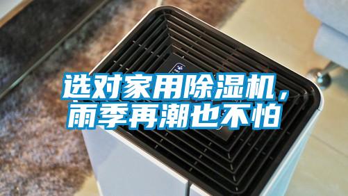 選對家用除濕機，雨季再潮也不怕
