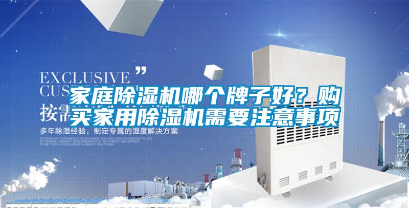 家庭除濕機(jī)哪個(gè)牌子好？購(gòu)買家用除濕機(jī)需要注意事項(xiàng)