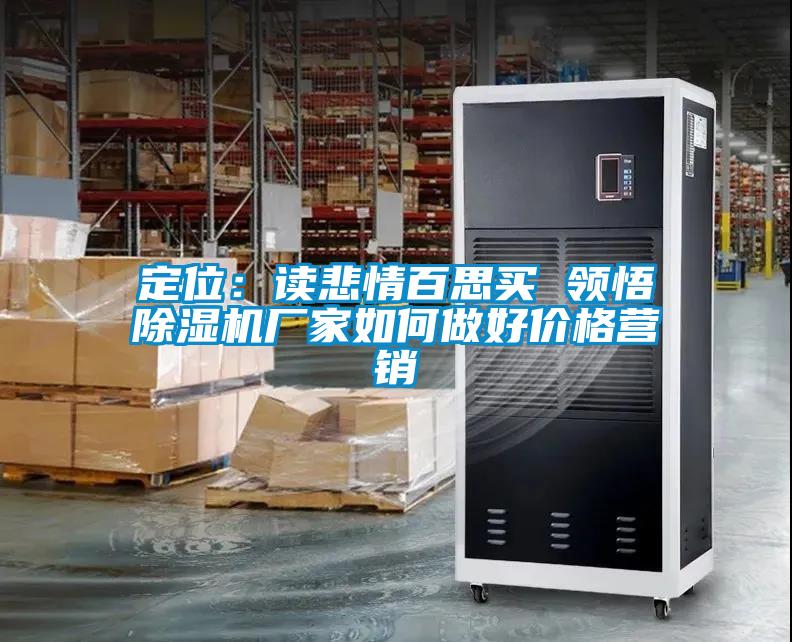 定位：讀悲情百思買 領(lǐng)悟除濕機(jī)廠家如何做好價格營銷