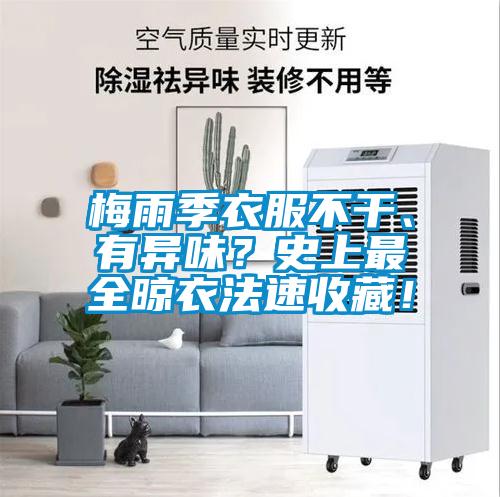 梅雨季衣服不干、有異味？史上最全晾衣法速收藏！