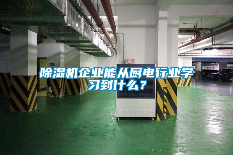 除濕機(jī)企業(yè)能從廚電行業(yè)學(xué)習(xí)到什么？
