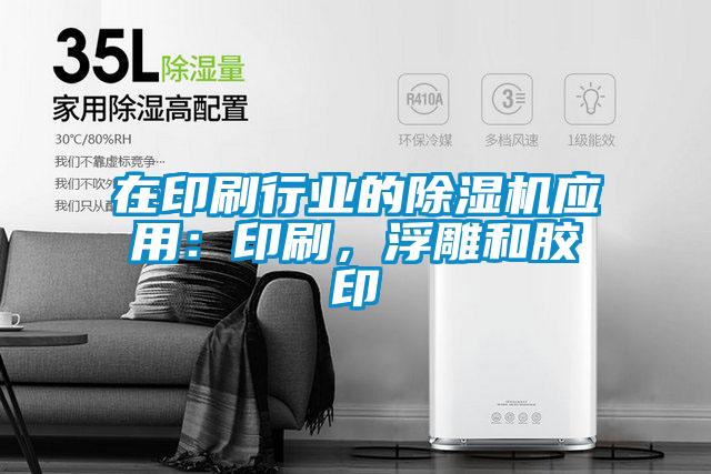 在印刷行業(yè)的除濕機(jī)應(yīng)用：印刷，浮雕和膠印