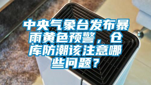 中央氣象臺發布暴雨黃色預警，倉庫防潮該注意哪些問題？