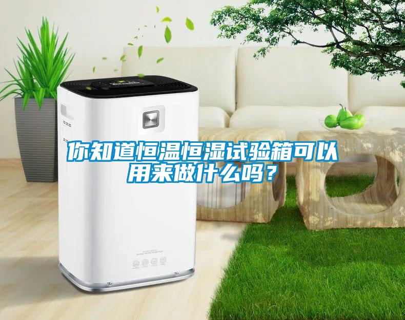 你知道恒溫恒濕試驗(yàn)箱可以用來做什么嗎？
