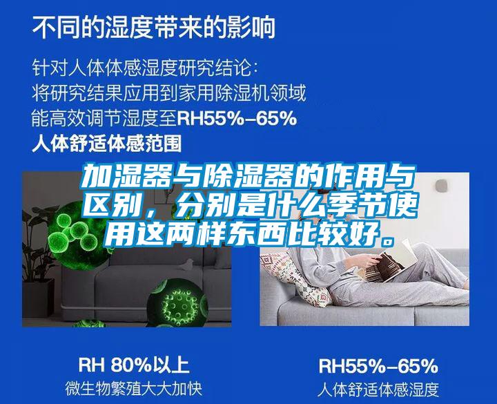 加濕器與除濕器的作用與區(qū)別，分別是什么季節(jié)使用這兩樣東西比較好。