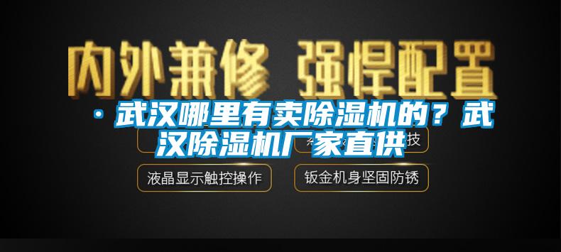·武漢哪里有賣除濕機的？武漢除濕機廠家直供