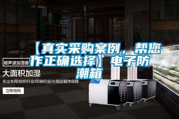【真實(shí)采購(gòu)案例，幫您作正確選擇】電子防潮箱