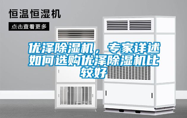 優(yōu)澤除濕機(jī)，專家詳述如何選購優(yōu)澤除濕機(jī)比較好
