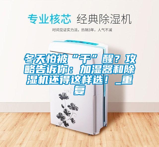 冬天怕被“干”醒？攻略告訴你：加濕器和除濕機還得這樣選！_重復