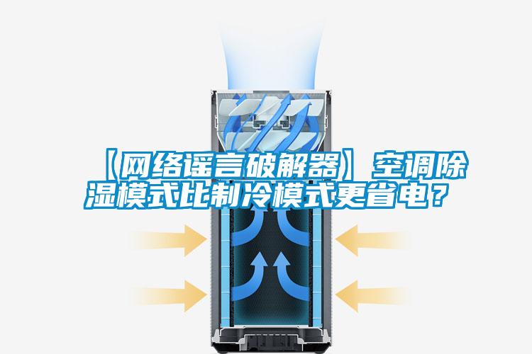 【網(wǎng)絡(luò)謠言破解器】空調(diào)除濕模式比制冷模式更省電？