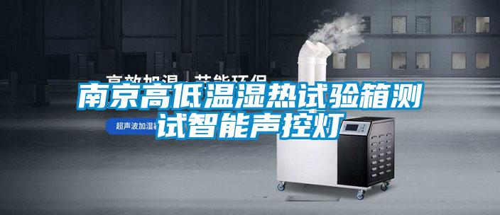 南京高低溫濕熱試驗(yàn)箱測試智能聲控?zé)?/></p>
						    <p style=