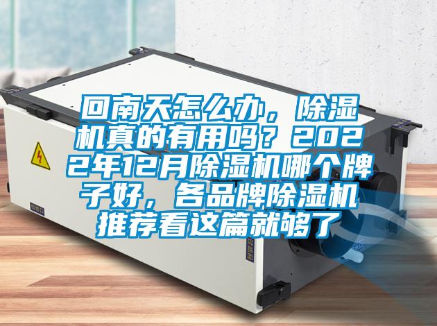 回南天怎么辦，除濕機(jī)真的有用嗎？2022年12月除濕機(jī)哪個(gè)牌子好，各品牌除濕機(jī)推薦看這篇就夠了