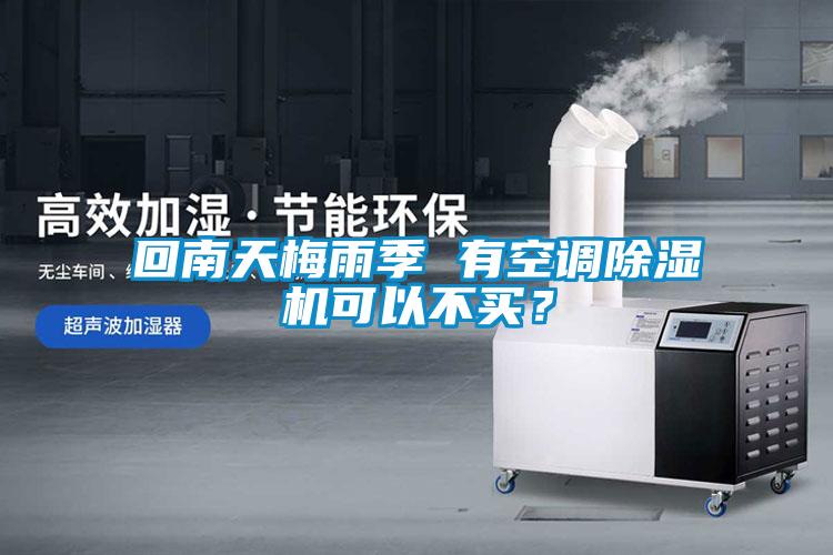 回南天梅雨季 有空調(diào)除濕機可以不買？