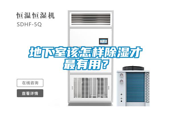 地下室該怎樣除濕才最有用？