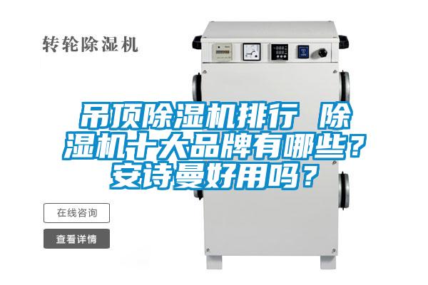 吊頂除濕機排行 除濕機十大品牌有哪些？安詩曼好用嗎？