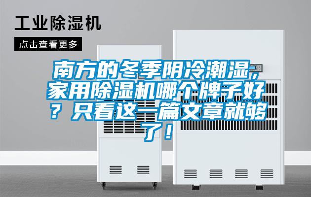 南方的冬季陰冷潮濕，家用除濕機哪個牌子好？只看這一篇文章就夠了！