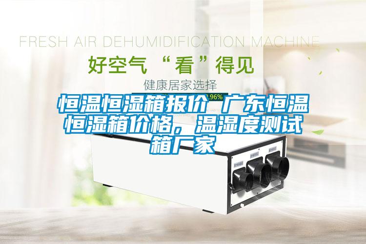 恒溫恒濕箱報(bào)價(jià) 廣東恒溫恒濕箱價(jià)格，溫濕度測試箱廠家