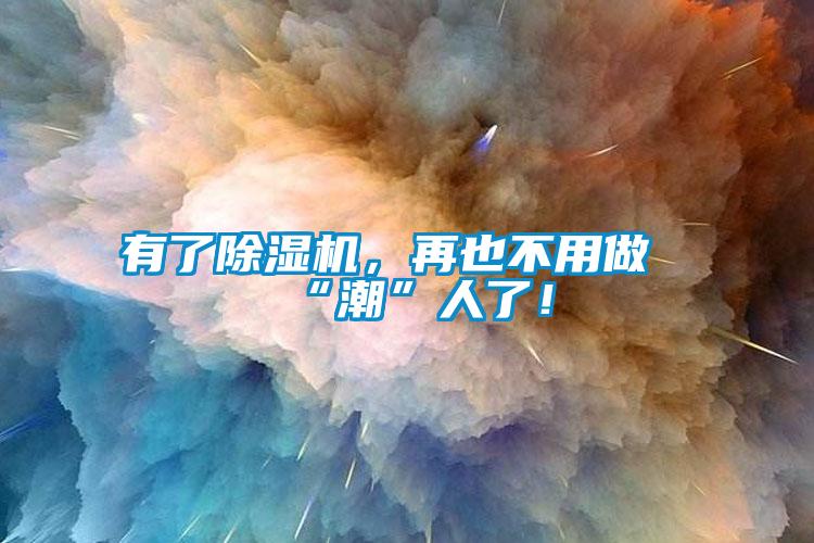 有了除濕機，再也不用做“潮”人了！