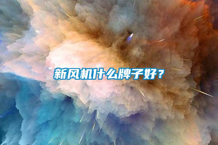 新風(fēng)機(jī)什么牌子好？