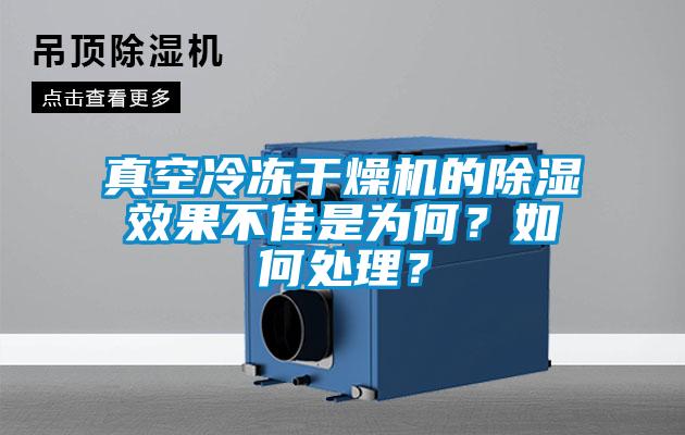 真空冷凍干燥機(jī)的除濕效果不佳是為何？如何處理？