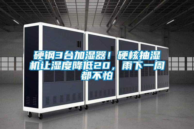硬鋼3臺(tái)加濕器！硬核抽濕機(jī)讓濕度降低20，雨下一周都不怕