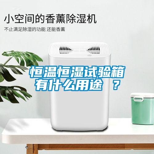 恒溫恒濕試驗箱有什么用途 ？
