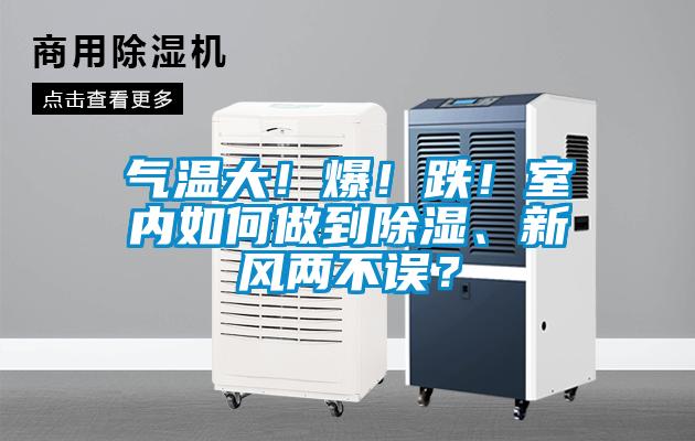 氣溫大！爆！跌！室內(nèi)如何做到除濕、新風兩不誤？