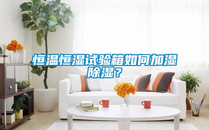 恒溫恒濕試驗(yàn)箱如何加濕除濕？