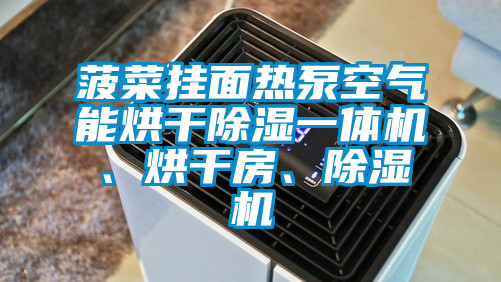 菠菜掛面熱泵空氣能烘干除濕一體機(jī)、烘干房、除濕機(jī)