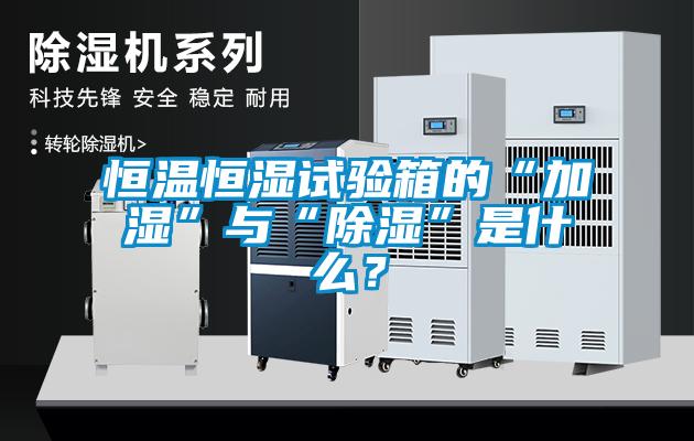 恒溫恒濕試驗箱的“加濕”與“除濕”是什么？
