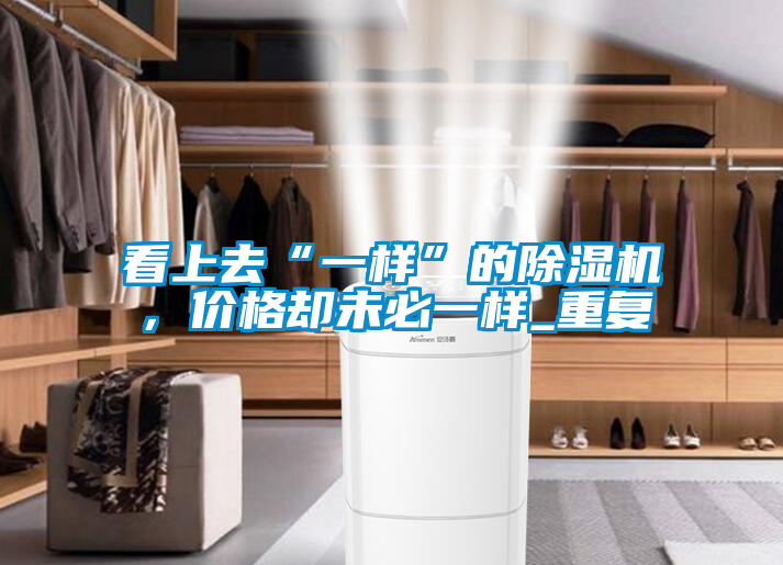 看上去“一樣”的除濕機，價格卻未必一樣_重復
