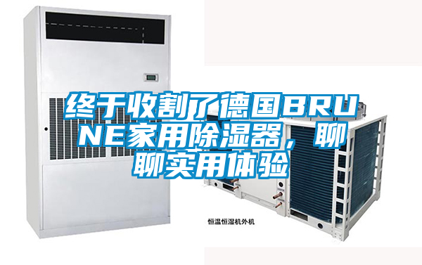 終于收割了德國BRUNE家用除濕器，聊聊實用體驗