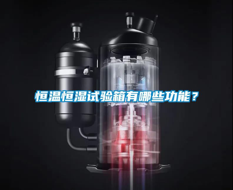 恒溫恒濕試驗箱有哪些功能？