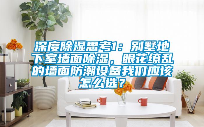 深度除濕思考1：別墅地下室墻面除濕，眼花繚亂的墻面防潮設備我們應該怎么選？